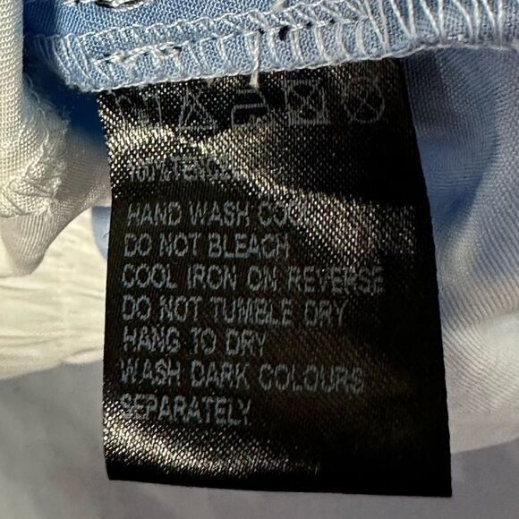 LF MAGS & PYE  CLOUD TIE DYE BOXER SHORTS SIZE SMALL WHITE & BLUE RAYON - Picture 4 of 4